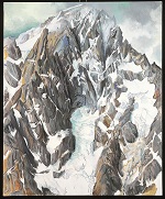 les grandes Jorasses vues du val Ferret